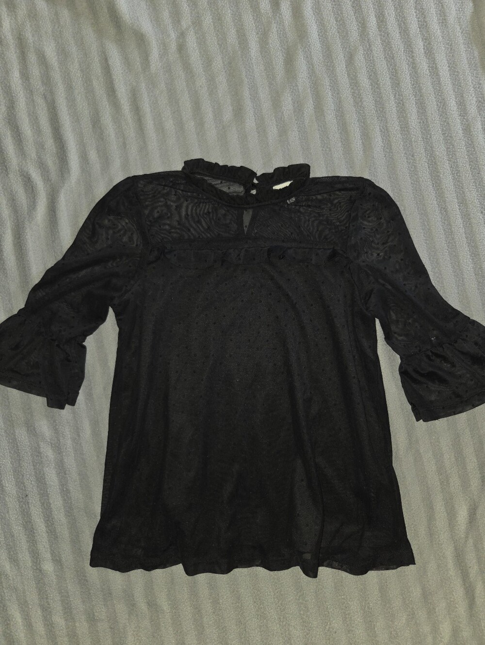Monteau Black Lace Blouse - Great Condition